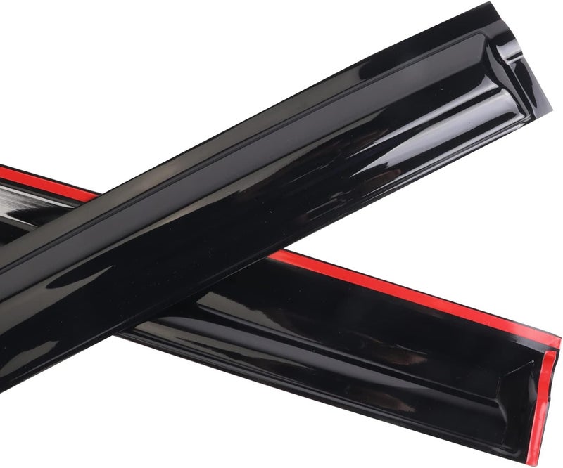 WONSABON Tape-On Window Visors Deflectors Rain Guards 4 Piece Set ‎Compatible with 2006-2011 Honda Civic 94944 - Image 5